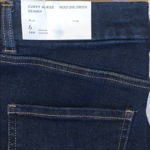 NWT American eagle curvy high rise skinny jeans 6